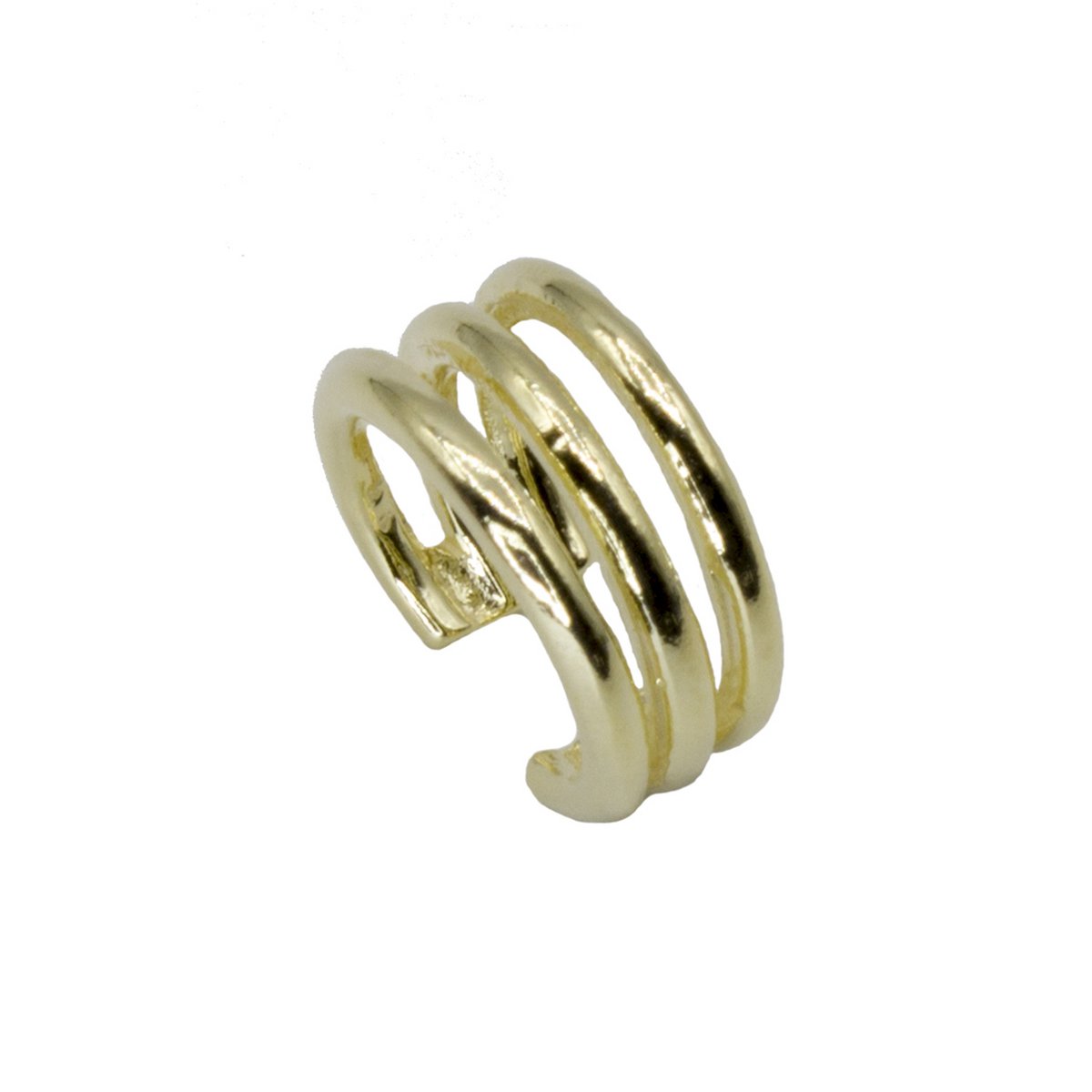 Earcuff triple argent 925 plaqué or