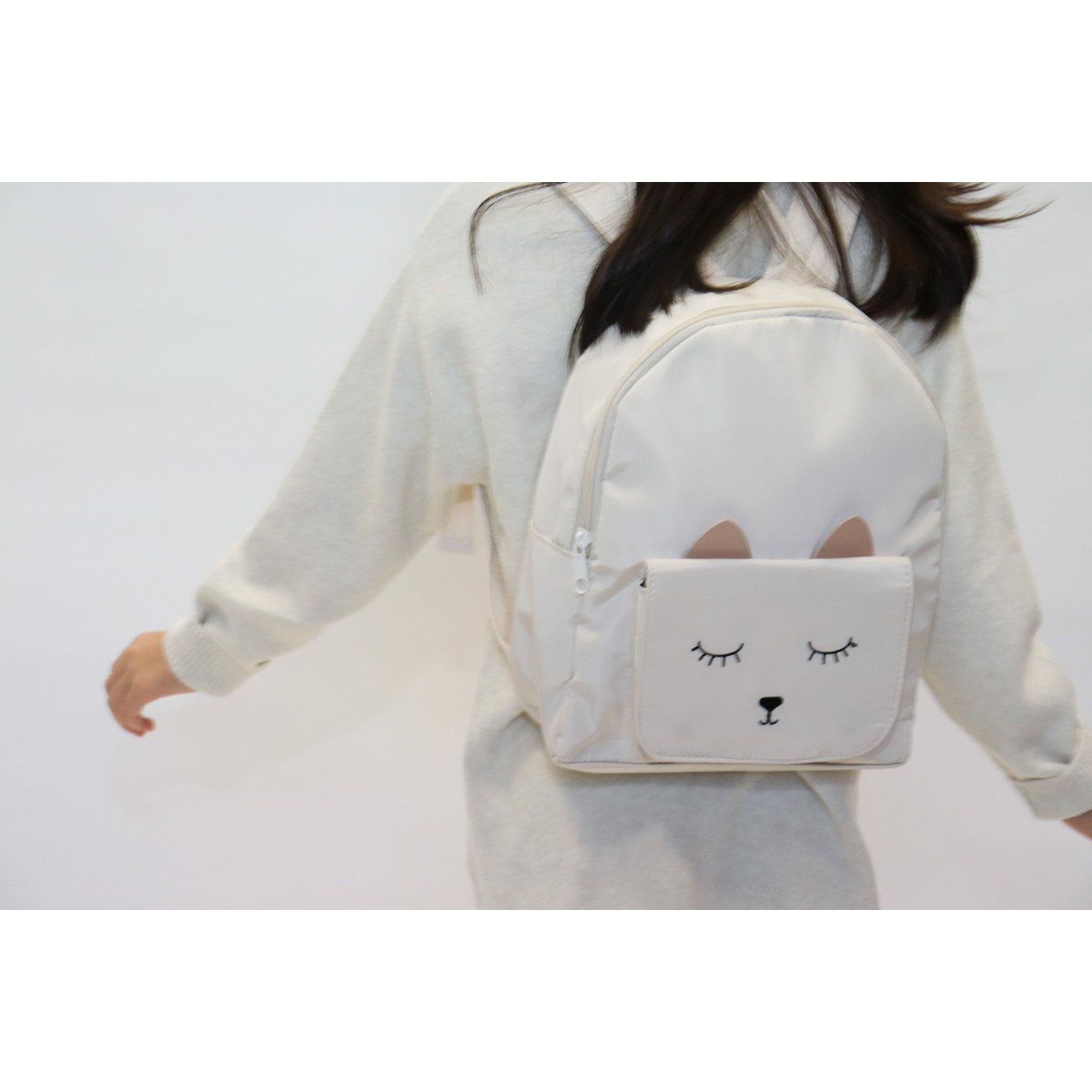Zaino per bambini Little Kitten MINA — Beige | Yuko B.