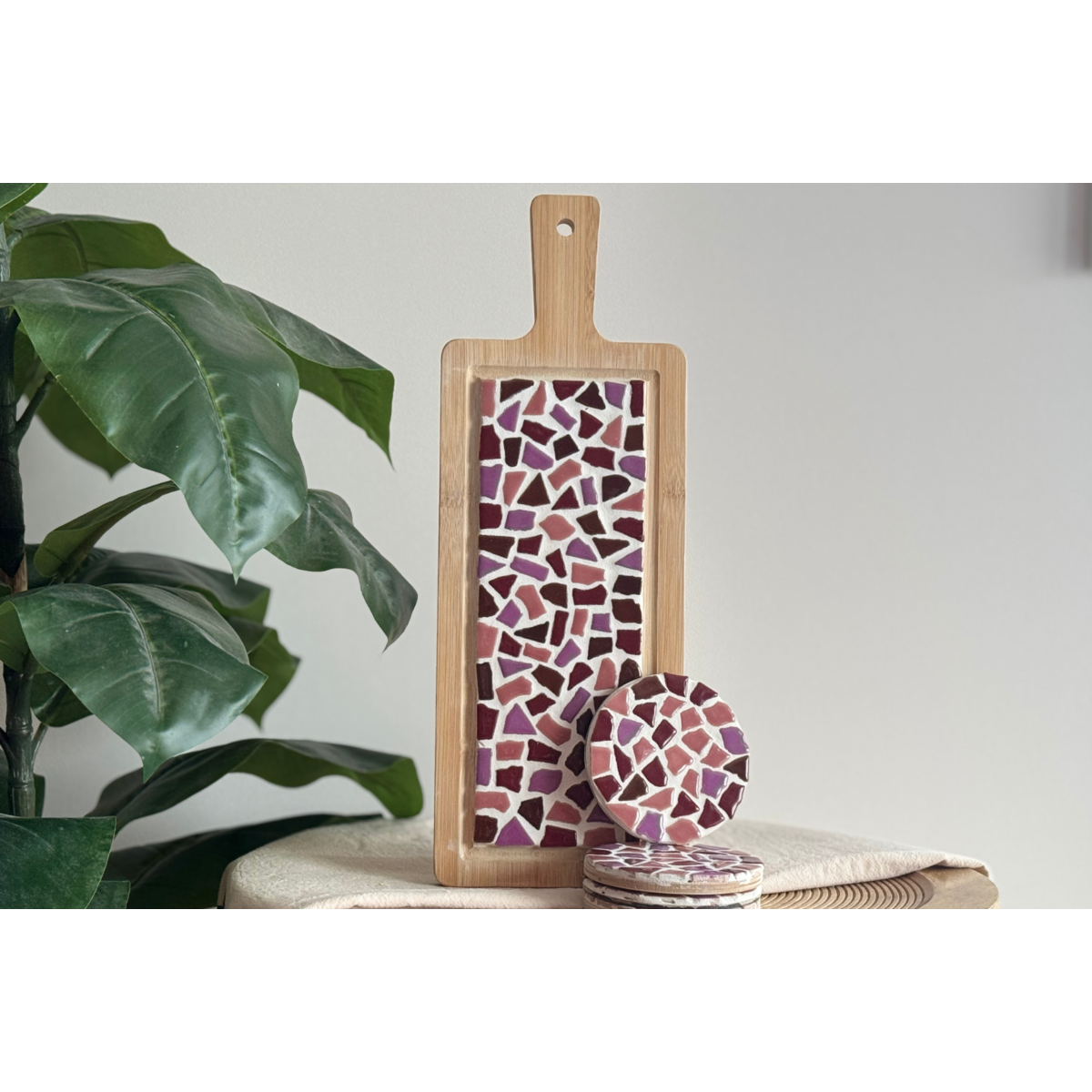 Paquete combinado mosaico Borrelplank & Coasters