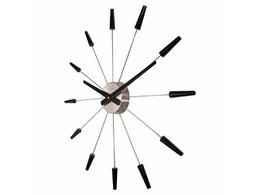 Wanduhr NeXtime Plug-Inn 58 cm schwarz