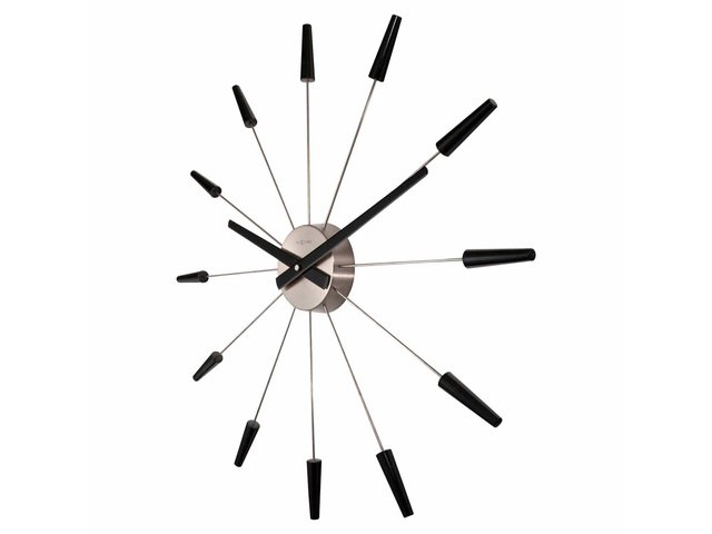 Wanduhr NeXtime Plug-Inn 58 cm schwarz