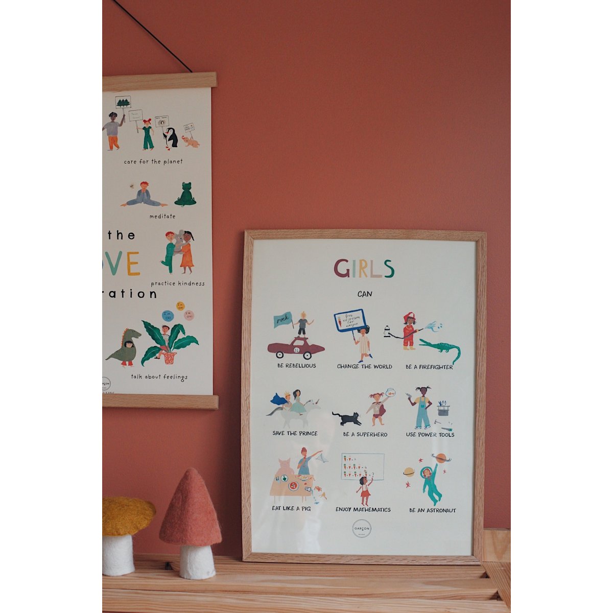 Poster ‘Meisjes kunnen’ - 50 x 70