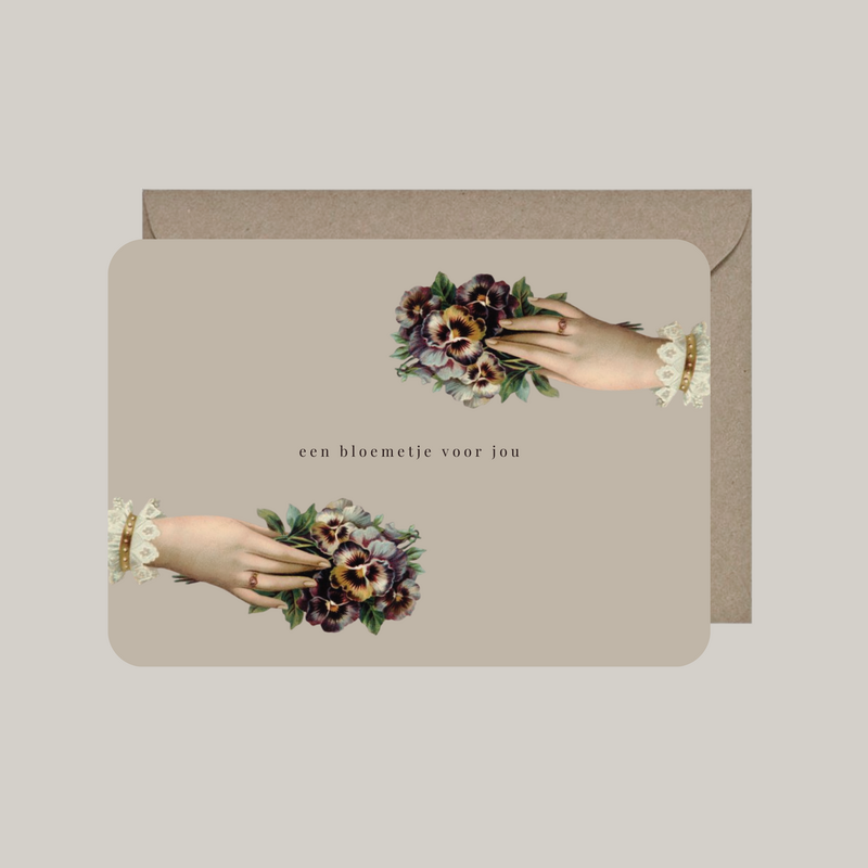 Tarjeta con sobre | una flor para ti