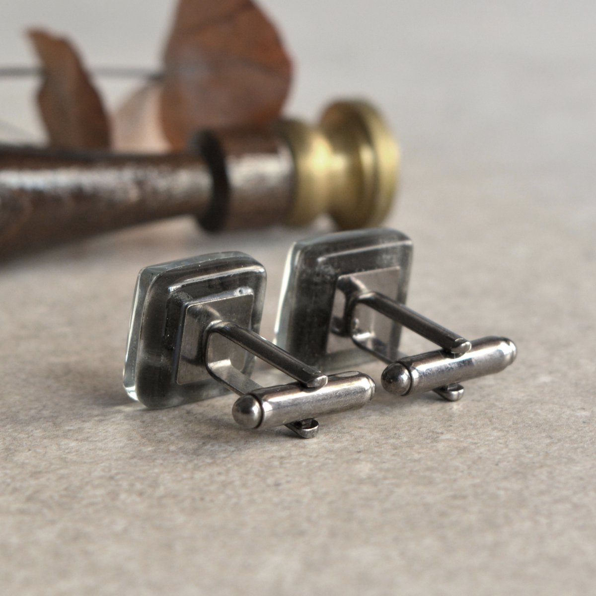 Science Cuff Links med matematiksymboler PI og Square Root, Black Color, Wedding Accessories til mænd
