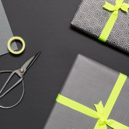 Gavebånd neon gult, neon gult bånd let at binde, 16 mm x 5 m neon grosgrain bånd til indpakning af gaver