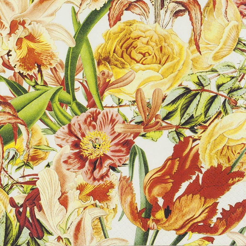 Lunch-Servietten levendige bloemen