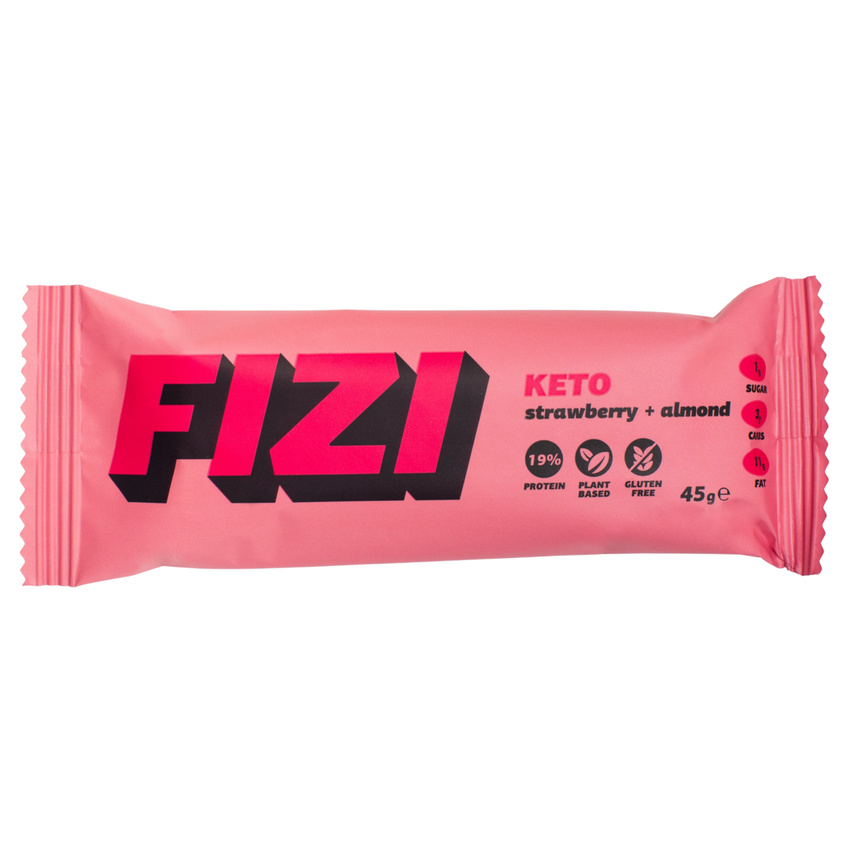 Keto Vegan Gluten Free Bar "Strawberry + Almond" 45G