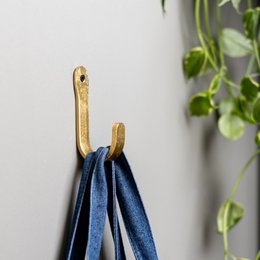 Coat Hook Round brass, Brut Homeware