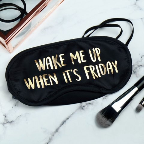 Maak me wakker als het vrijdag is Oogmasker ()