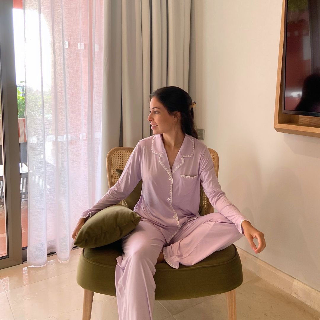 Gala Tencel Modal Pyjama-Set – Flieder