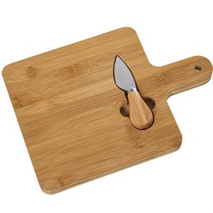 WOODEN CUTTING BOARD WITH CHEESE UTENSILS _28X20X1.8CM CU5131