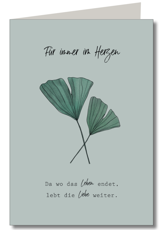 Forever in my heart folding card