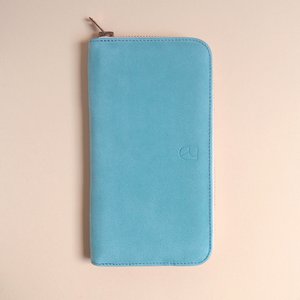geräumige Lederbrieftasche mint