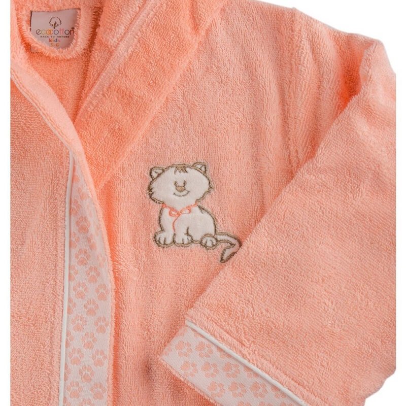 Accappatoio Smiley in cotone biologico per bambini