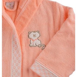 Accappatoio Smiley in cotone biologico per bambini