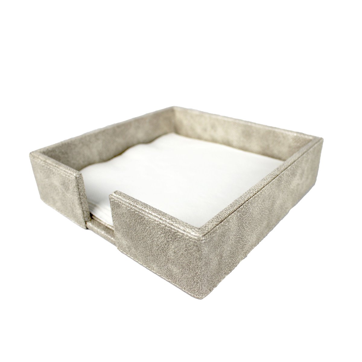 Supporto tovagliolo da tovagliolo s sintetico in pelle sintetica beige