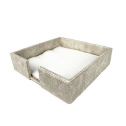 Supporto tovagliolo da tovagliolo s sintetico in pelle sintetica beige