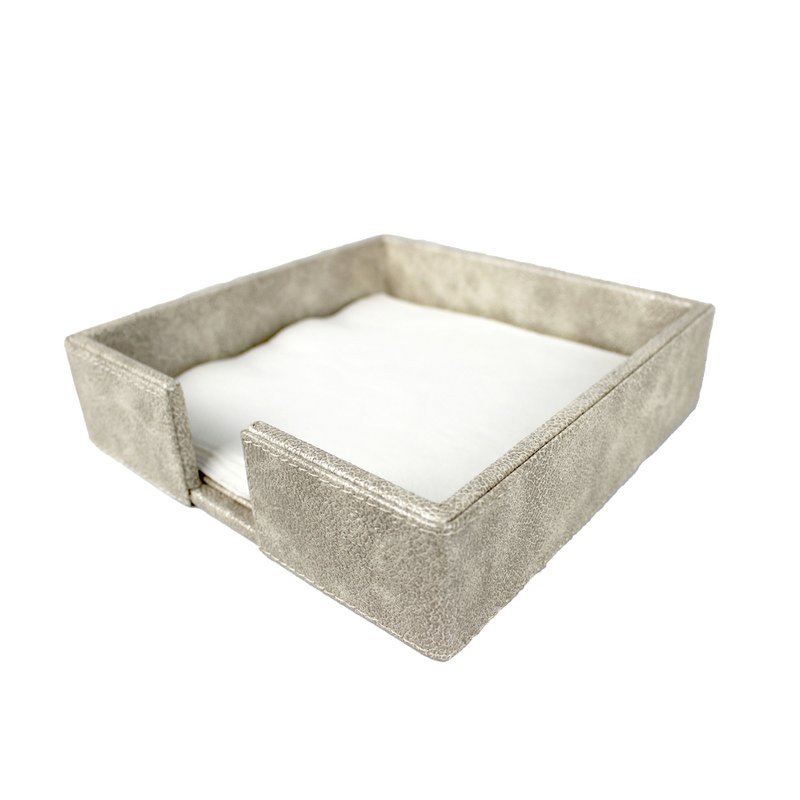 Supporto tovagliolo da tovagliolo s sintetico in pelle sintetica beige