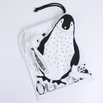 Zwart wit pinguïn dekbed