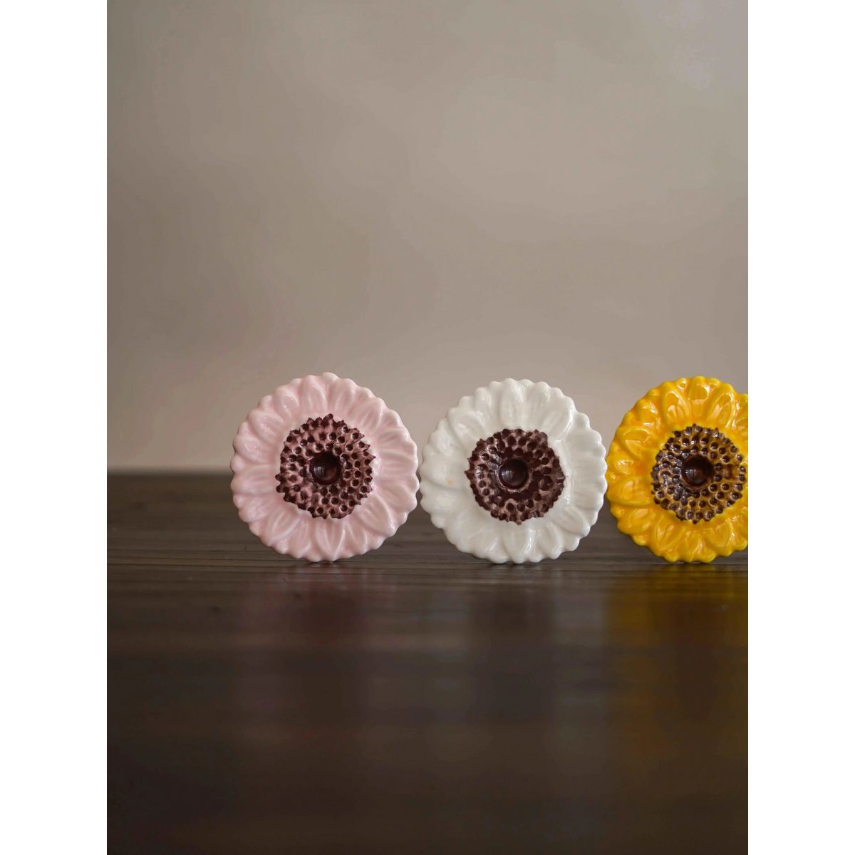 Ramo de 3 Girasoles – Cerámica Artesanal Made in Portugal