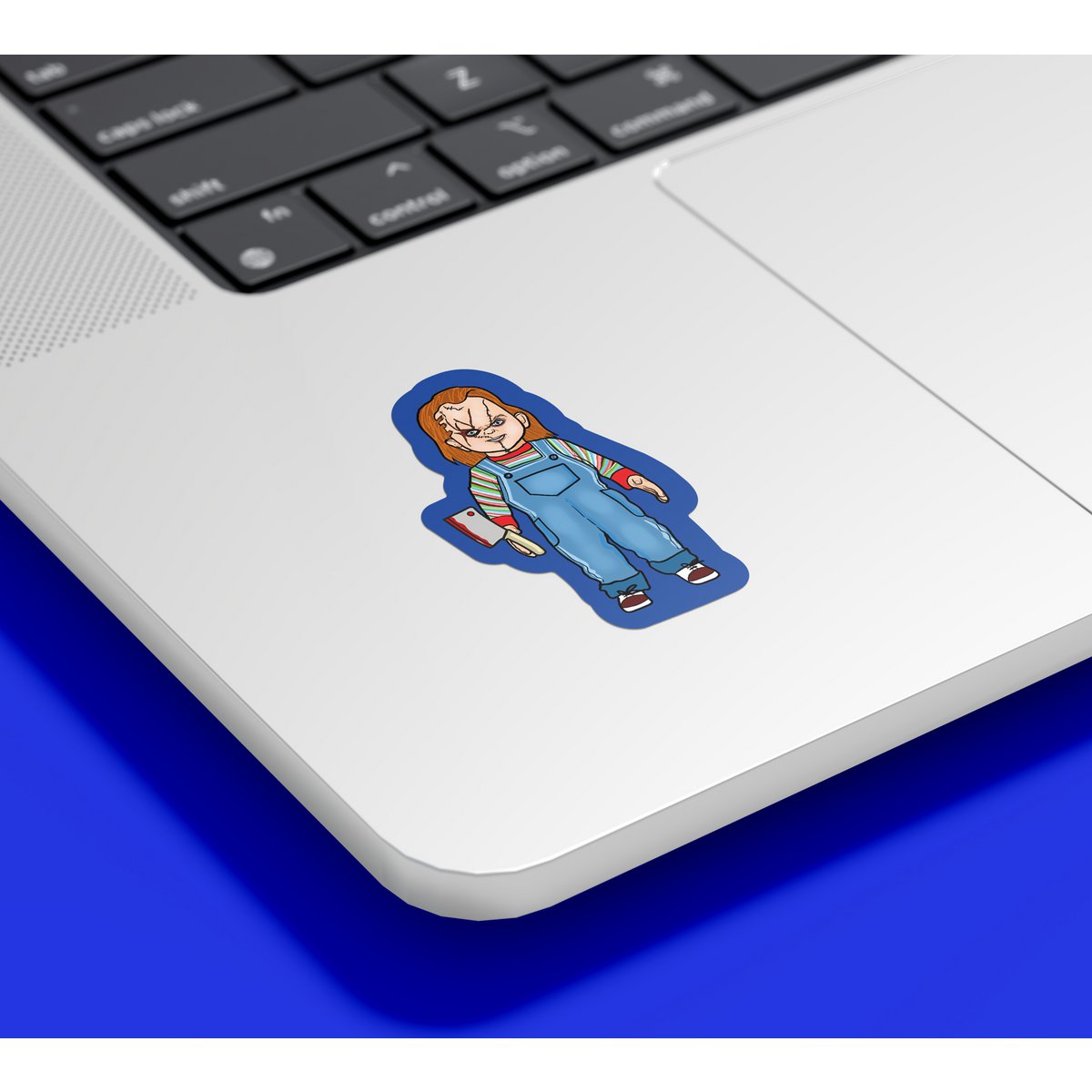 scary doll halloween sticker