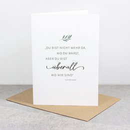 Sympathiekaart "Overal waar we zijn"
