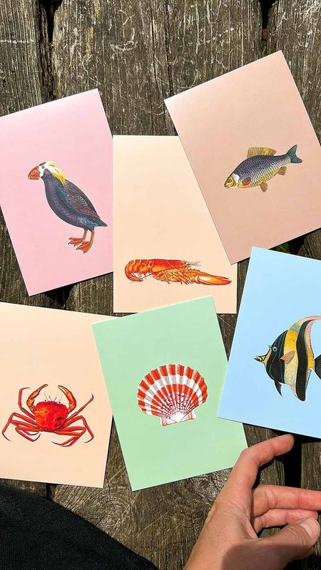 Postkarte Fred (Lobster)