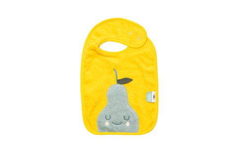 Terry Cotton Baby Bib Pedro Pear