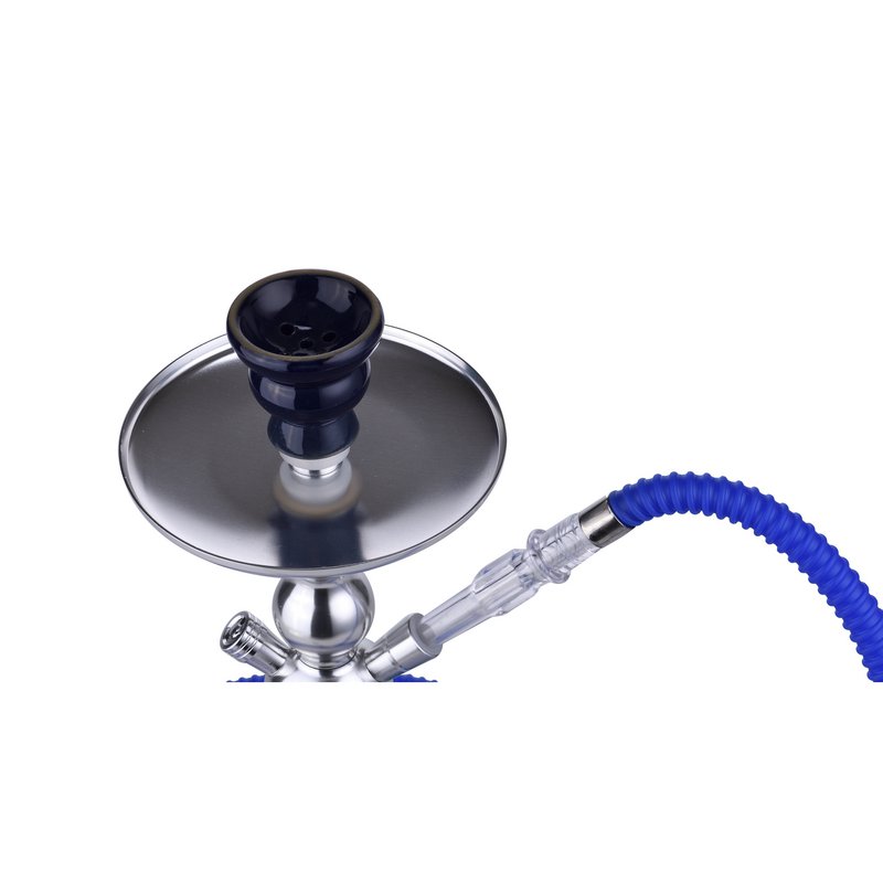 Chicha Fes Silber und Regenbogen und Zange – Narguile – Shisha – 35 cm