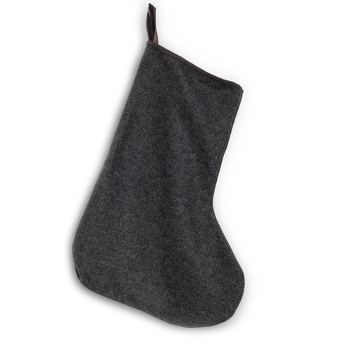 christmas stocking, grey