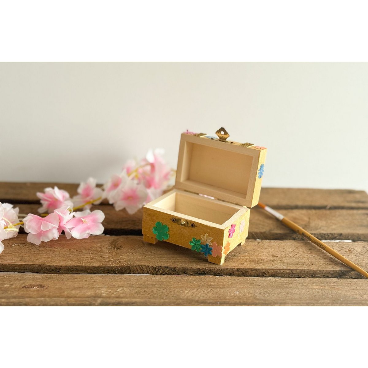 DIY Bastelset Schmuckschatulle Gold