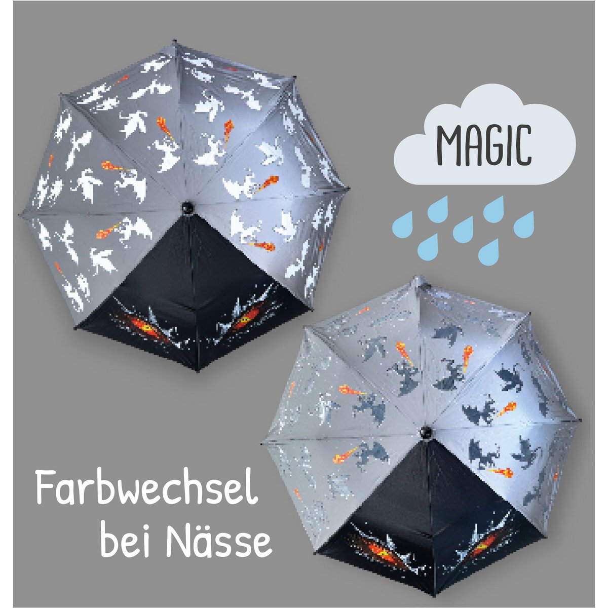 Magic umbrella dragon