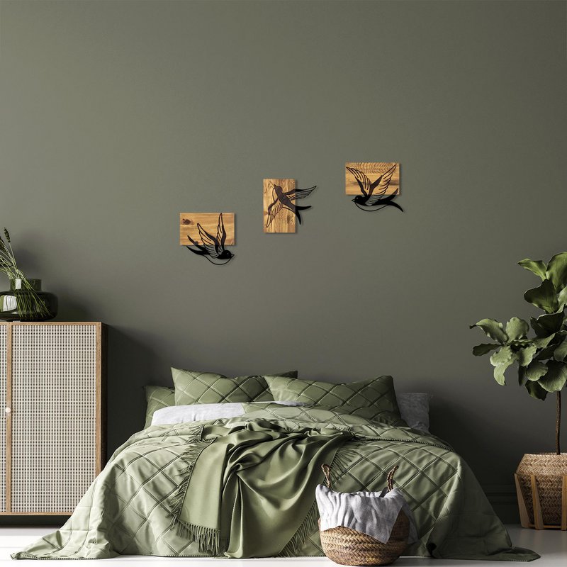 MA-333 Holz Metallwandmalerei