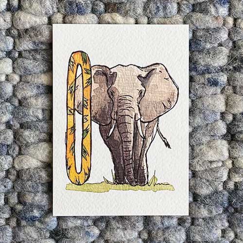 Tarjetas ABC de animales (tamaño A6)