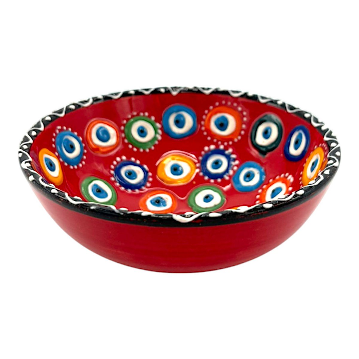 Keramikschale - Evil Eye - Rot - 12 cm