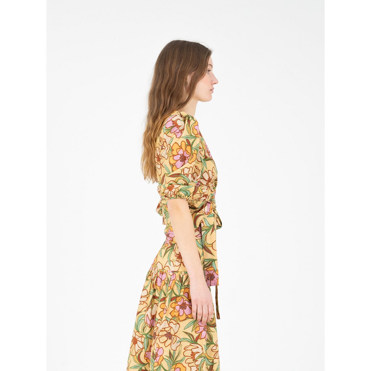 Top cruzado con estampado floral Lysandra