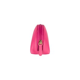 RB1088BE | Astuccio/Pochette a Mezzaluna Made in Italy in Vera Pelle grana Dollaro. Colore Fuxia