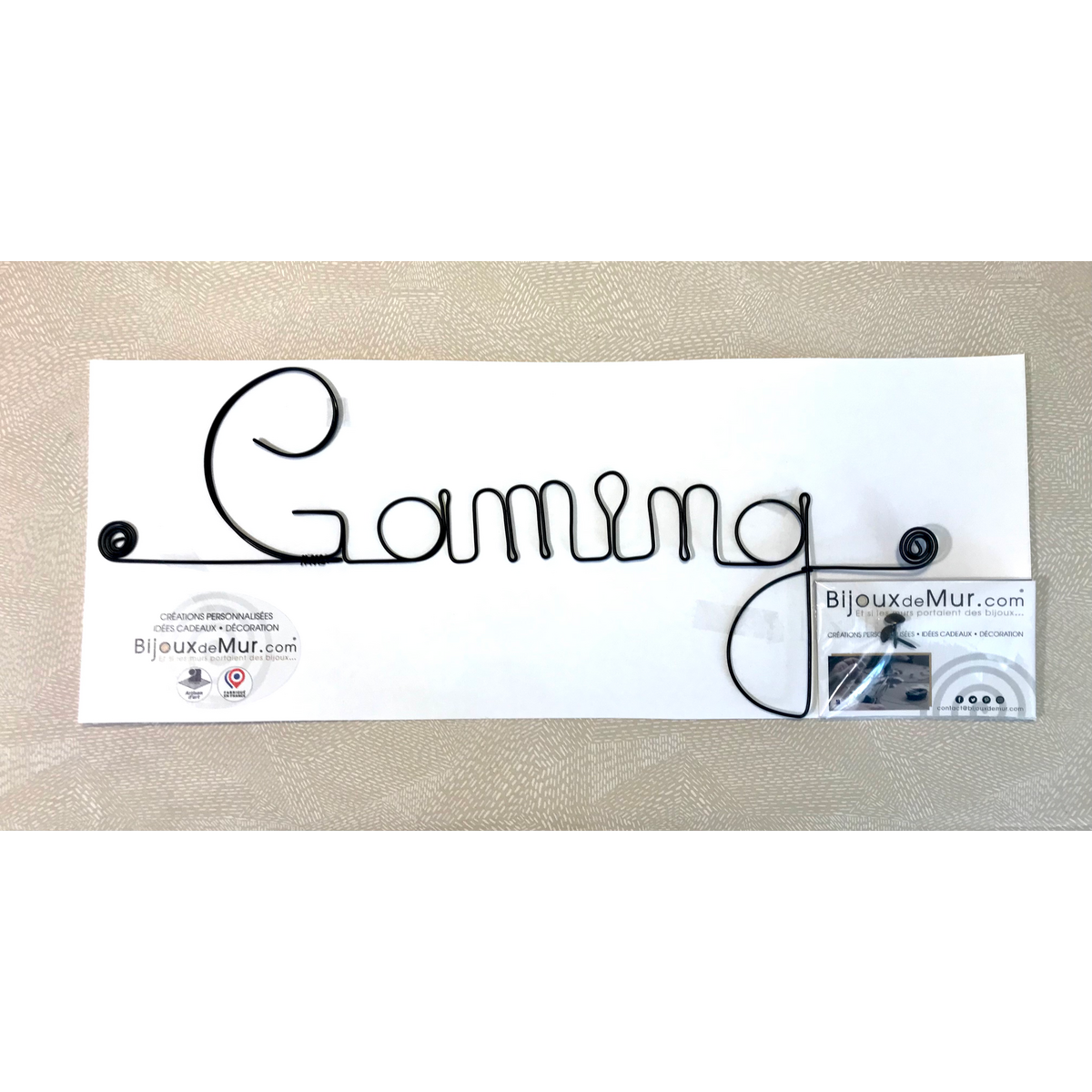 „Gaming“ Draht-Wanddekoration – zum Anstecken – Wandschmuck – Kinder-/Jugendzimmer
