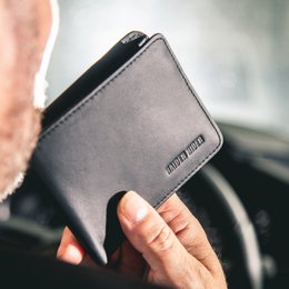 Portefeuille RFID & NFC - Portefeuille Anti-skim en Cuir Noir - 9 Cartes - Cadeau Homme - Billfold