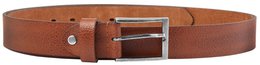 Cintura Leonardo Verrelli in vera pelle marrone/cuoio accorciabile 110 cm