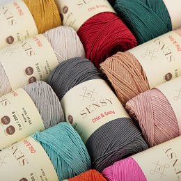 Sensy Premium Chic & Easy 1,5 mm 218 iarde 50% cotone 50% poliestere Corda per borsa all'uncinetto Filo per uncinetto