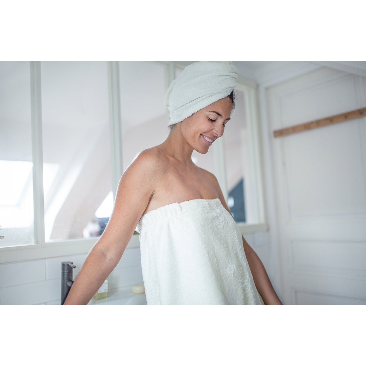 Ecru bath sarong
