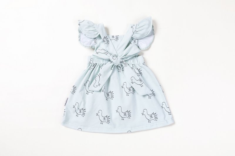 Short-Sleeved Dress with Doll-Doll the Bird