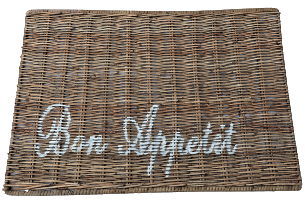 ALAS Podkładka z prostym tekstem „Bon Appetit”