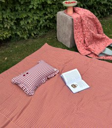 Dalia Stripes - Koc piknikowy XXL - mata piknikowa 180×150 cm