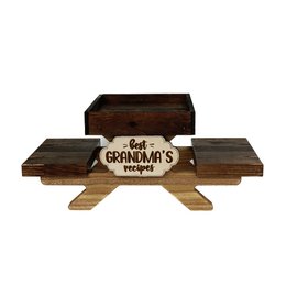 Funny Squirrel and Chipmunk Feeder For Outside, Picnic Table Feeder for Squirrels, Tray for Fruit and Nuts, Wildlife animal wooden bench