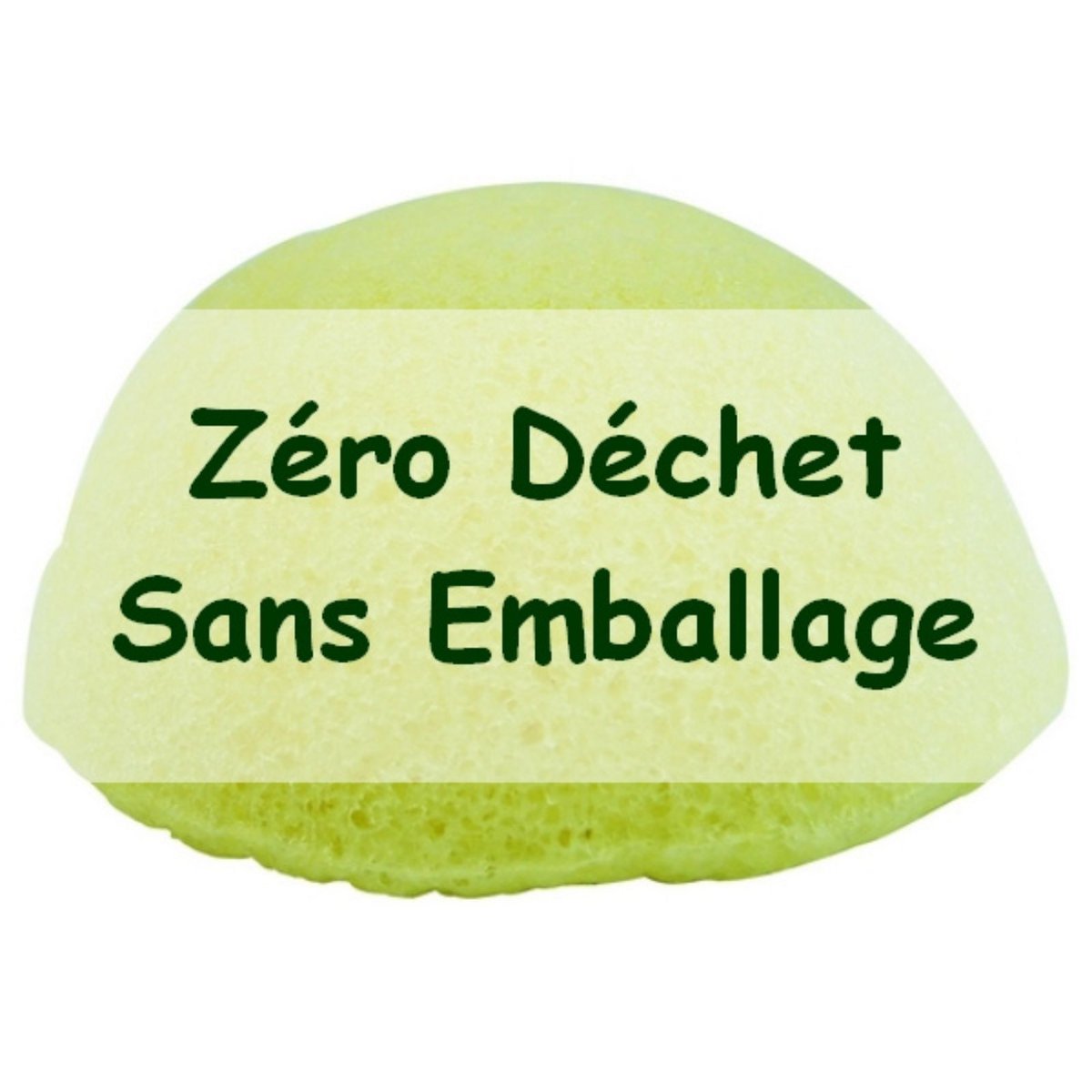 Zero waste konjac natural face in lemon