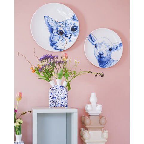 Tulp Vase Delft Blue Clock