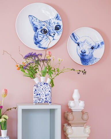 Tulp Vase Delft Blue Clock