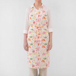 Wildflower Flow Linen Chef Apron
